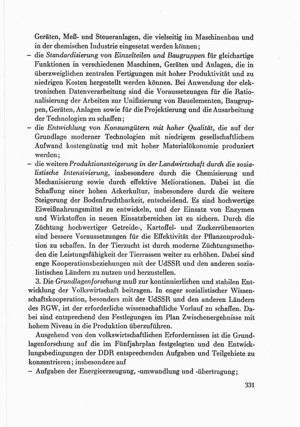 Protokoll der Verhandlungen des Ⅷ. Parteitages der Sozialistischen Einheitspartei Deutschlands (SED) [Deutsche Demokratische Republik (DDR)] 1971, Band 2, Seite 331 (Prot. Verh. Ⅷ. PT SED DDR 1971, Bd. 2, S. 331)