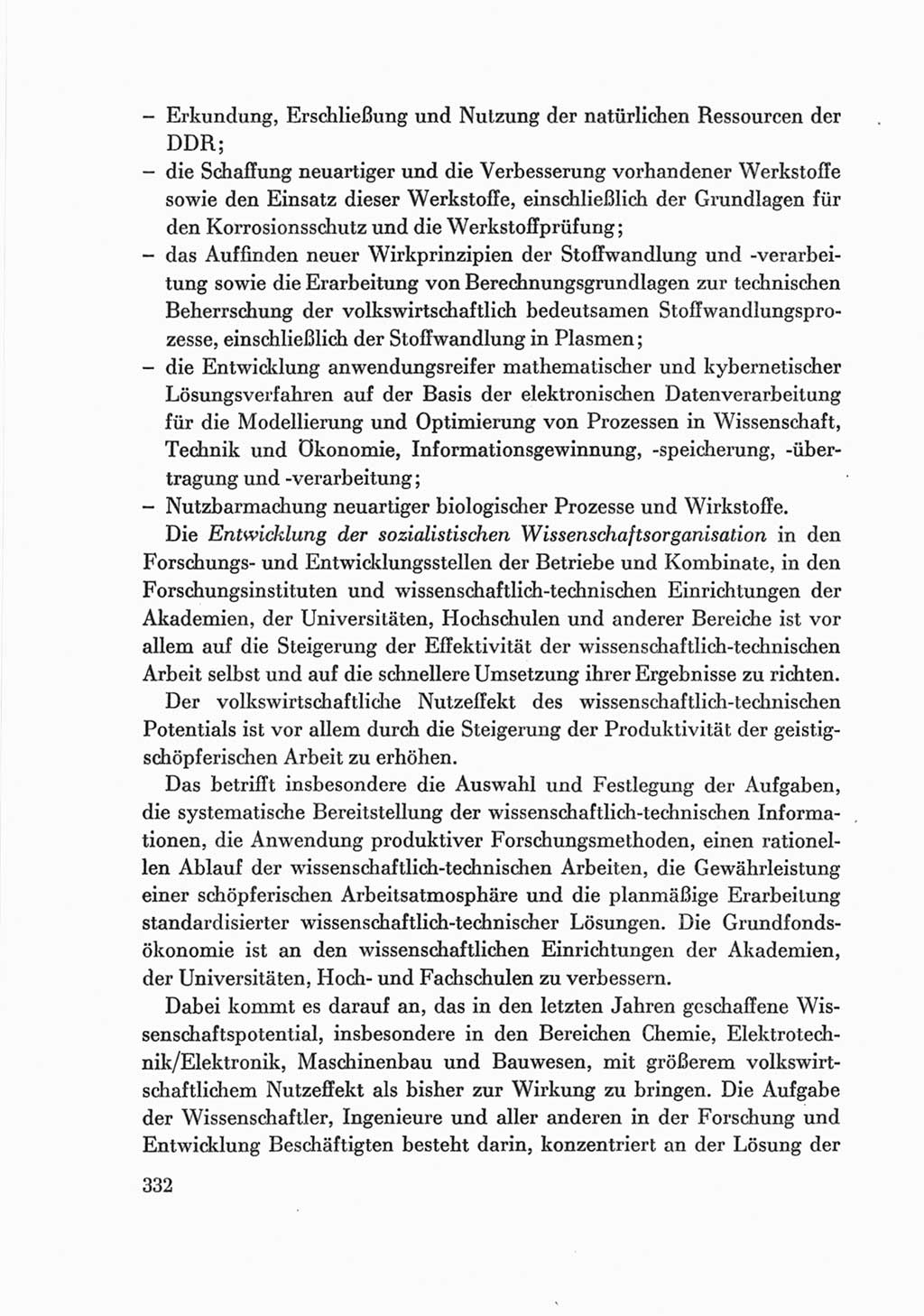 Protokoll der Verhandlungen des Ⅷ. Parteitages der Sozialistischen Einheitspartei Deutschlands (SED) [Deutsche Demokratische Republik (DDR)] 1971, Band 2, Seite 332 (Prot. Verh. Ⅷ. PT SED DDR 1971, Bd. 2, S. 332)