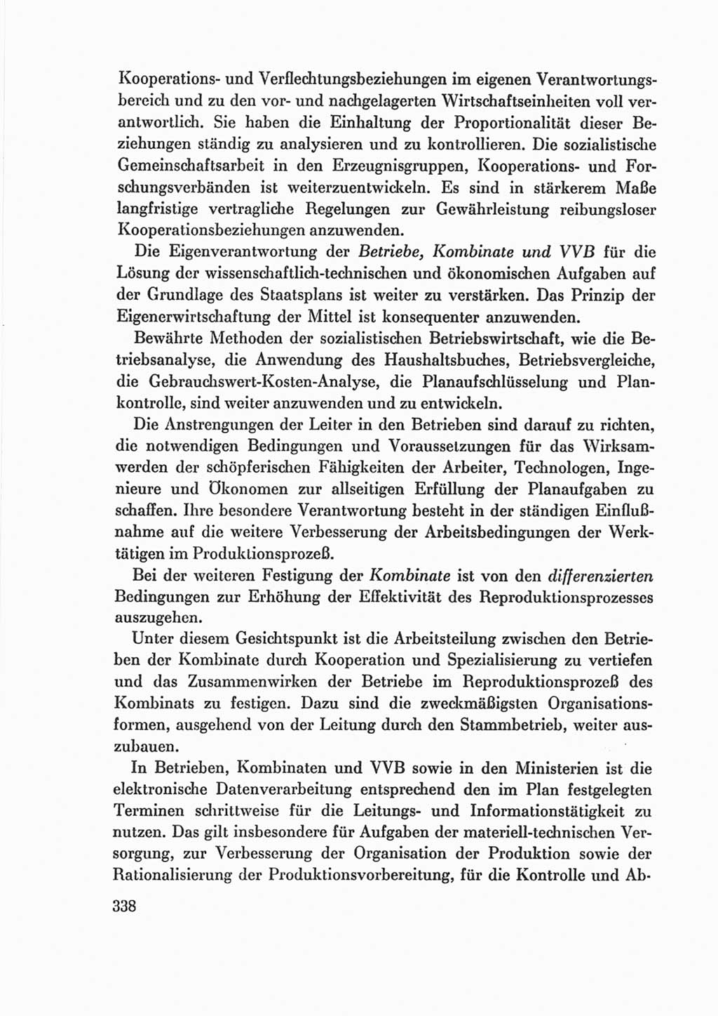 Protokoll der Verhandlungen des Ⅷ. Parteitages der Sozialistischen Einheitspartei Deutschlands (SED) [Deutsche Demokratische Republik (DDR)] 1971, Band 2, Seite 338 (Prot. Verh. Ⅷ. PT SED DDR 1971, Bd. 2, S. 338)