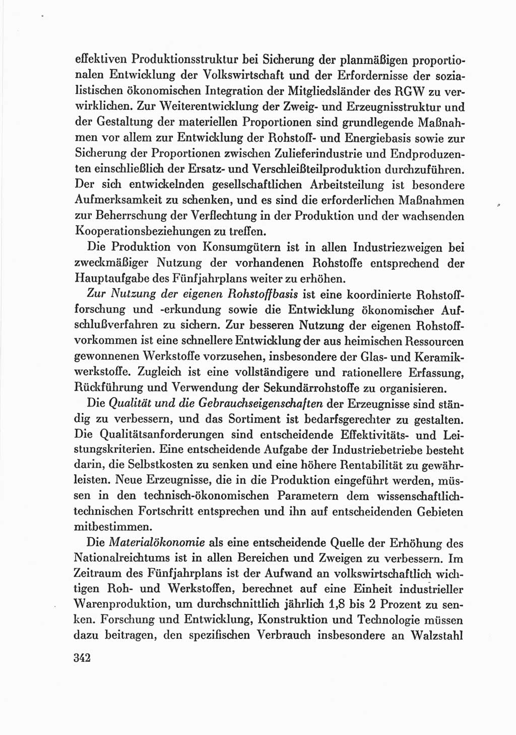 Protokoll der Verhandlungen des Ⅷ. Parteitages der Sozialistischen Einheitspartei Deutschlands (SED) [Deutsche Demokratische Republik (DDR)] 1971, Band 2, Seite 342 (Prot. Verh. Ⅷ. PT SED DDR 1971, Bd. 2, S. 342)