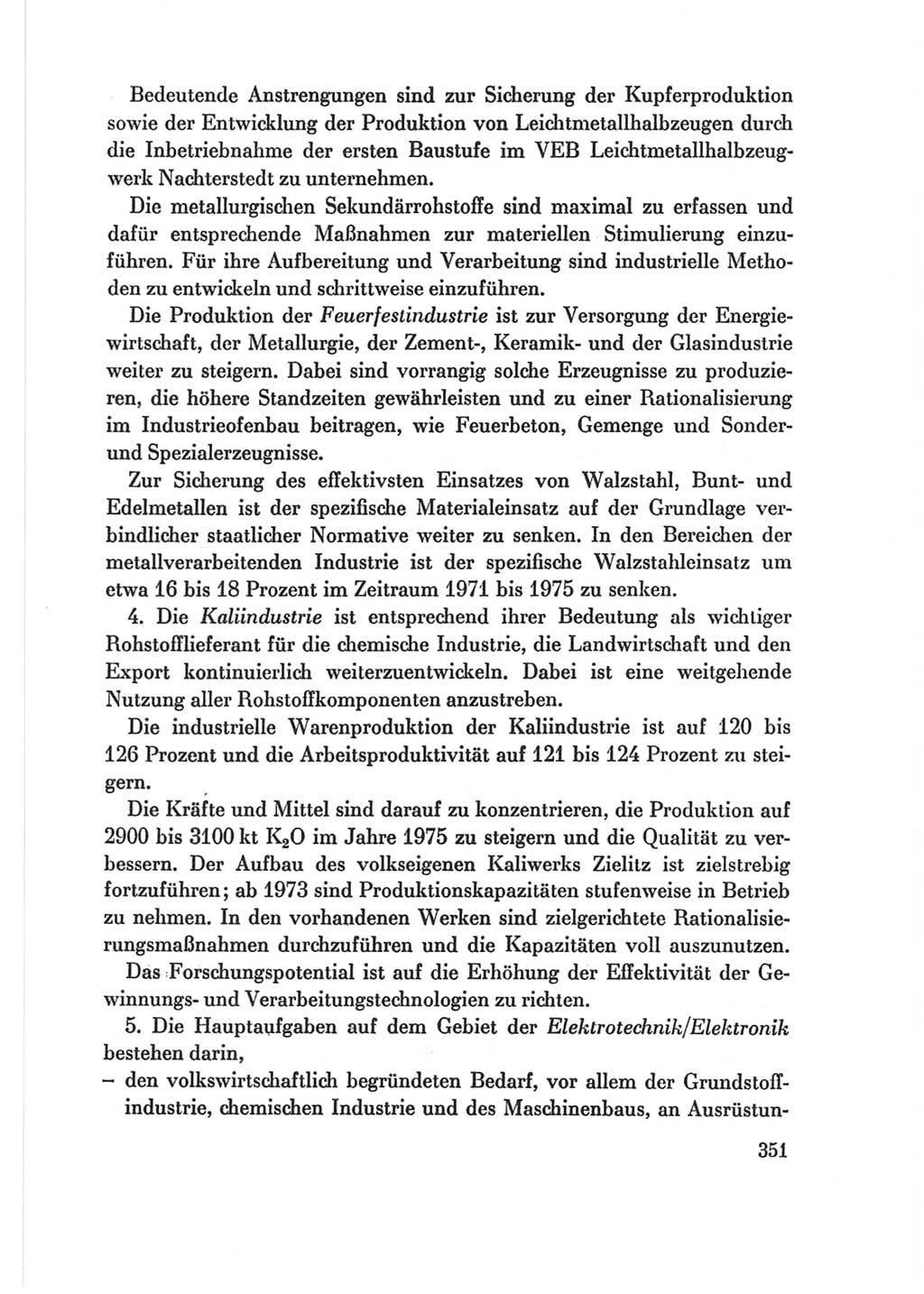 Protokoll der Verhandlungen des Ⅷ. Parteitages der Sozialistischen Einheitspartei Deutschlands (SED) [Deutsche Demokratische Republik (DDR)] 1971, Band 2, Seite 351 (Prot. Verh. Ⅷ. PT SED DDR 1971, Bd. 2, S. 351)