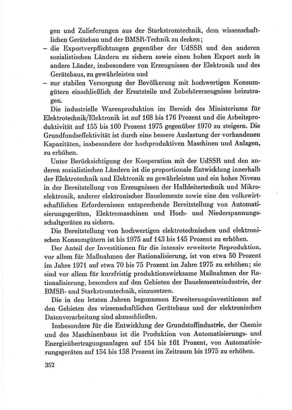 Protokoll der Verhandlungen des Ⅷ. Parteitages der Sozialistischen Einheitspartei Deutschlands (SED) [Deutsche Demokratische Republik (DDR)] 1971, Band 2, Seite 352 (Prot. Verh. Ⅷ. PT SED DDR 1971, Bd. 2, S. 352)