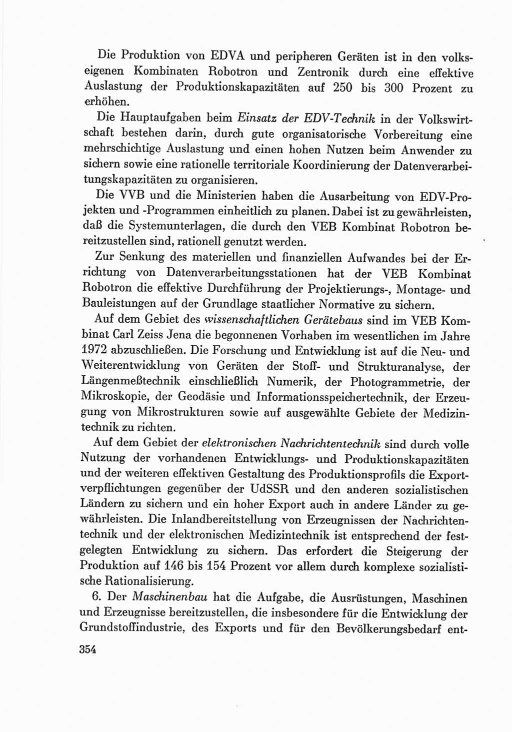 Protokoll der Verhandlungen des Ⅷ. Parteitages der Sozialistischen Einheitspartei Deutschlands (SED) [Deutsche Demokratische Republik (DDR)] 1971, Band 2, Seite 354 (Prot. Verh. Ⅷ. PT SED DDR 1971, Bd. 2, S. 354)