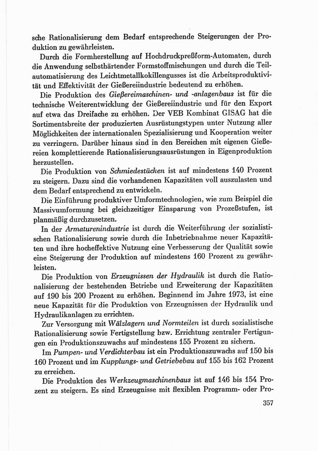 Protokoll der Verhandlungen des Ⅷ. Parteitages der Sozialistischen Einheitspartei Deutschlands (SED) [Deutsche Demokratische Republik (DDR)] 1971, Band 2, Seite 357 (Prot. Verh. Ⅷ. PT SED DDR 1971, Bd. 2, S. 357)