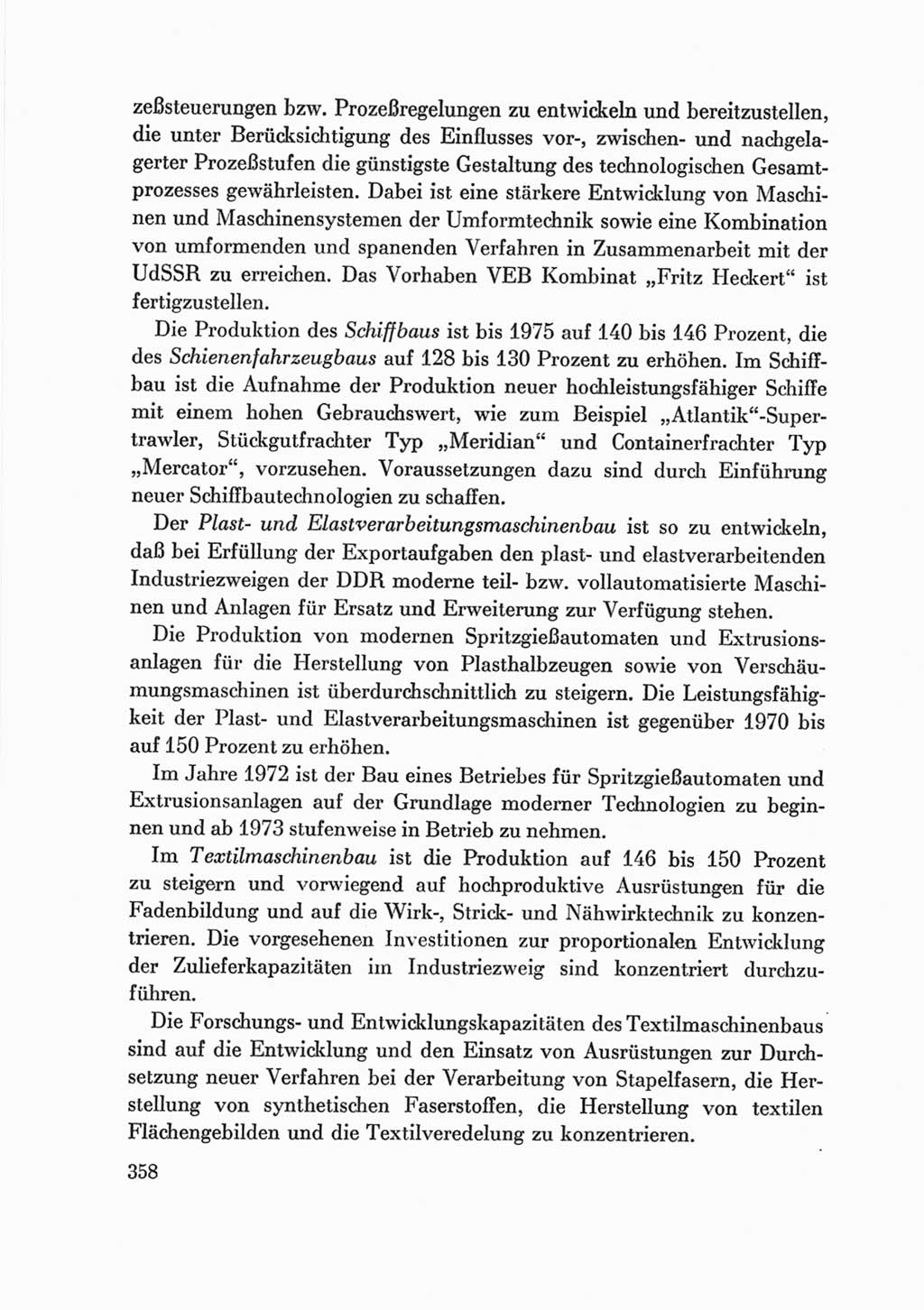 Protokoll der Verhandlungen des Ⅷ. Parteitages der Sozialistischen Einheitspartei Deutschlands (SED) [Deutsche Demokratische Republik (DDR)] 1971, Band 2, Seite 358 (Prot. Verh. Ⅷ. PT SED DDR 1971, Bd. 2, S. 358)