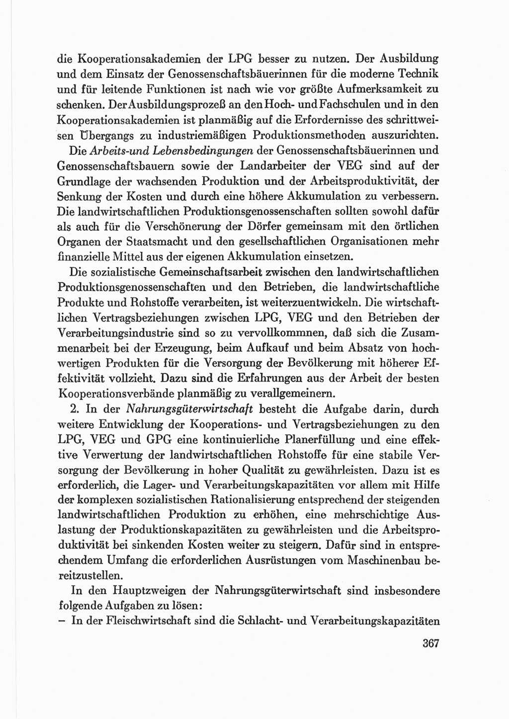 Protokoll der Verhandlungen des Ⅷ. Parteitages der Sozialistischen Einheitspartei Deutschlands (SED) [Deutsche Demokratische Republik (DDR)] 1971, Band 2, Seite 367 (Prot. Verh. Ⅷ. PT SED DDR 1971, Bd. 2, S. 367)