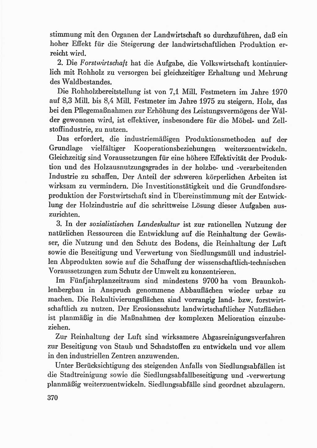 Protokoll der Verhandlungen des Ⅷ. Parteitages der Sozialistischen Einheitspartei Deutschlands (SED) [Deutsche Demokratische Republik (DDR)] 1971, Band 2, Seite 370 (Prot. Verh. Ⅷ. PT SED DDR 1971, Bd. 2, S. 370)
