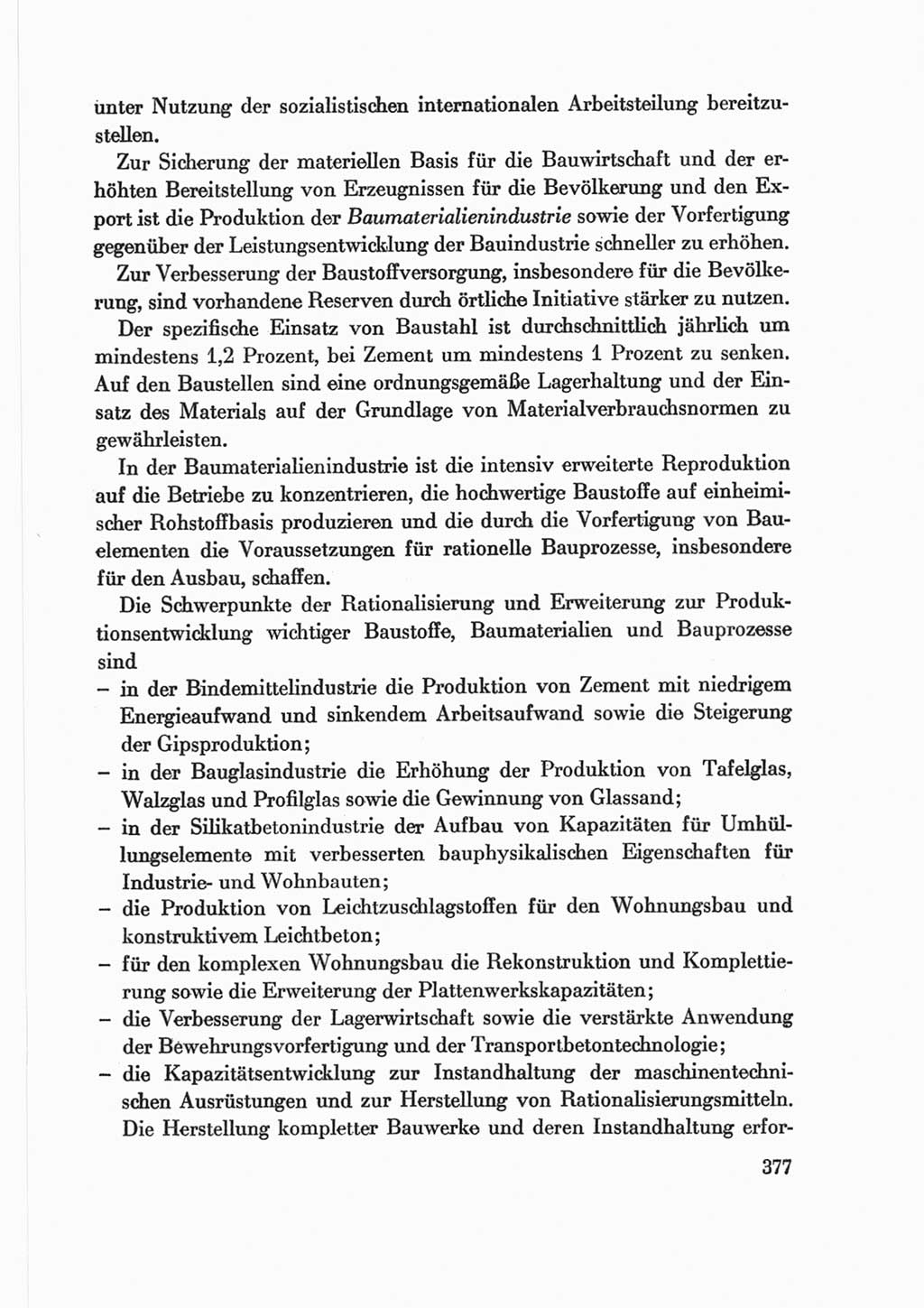 Protokoll der Verhandlungen des Ⅷ. Parteitages der Sozialistischen Einheitspartei Deutschlands (SED) [Deutsche Demokratische Republik (DDR)] 1971, Band 2, Seite 377 (Prot. Verh. Ⅷ. PT SED DDR 1971, Bd. 2, S. 377)