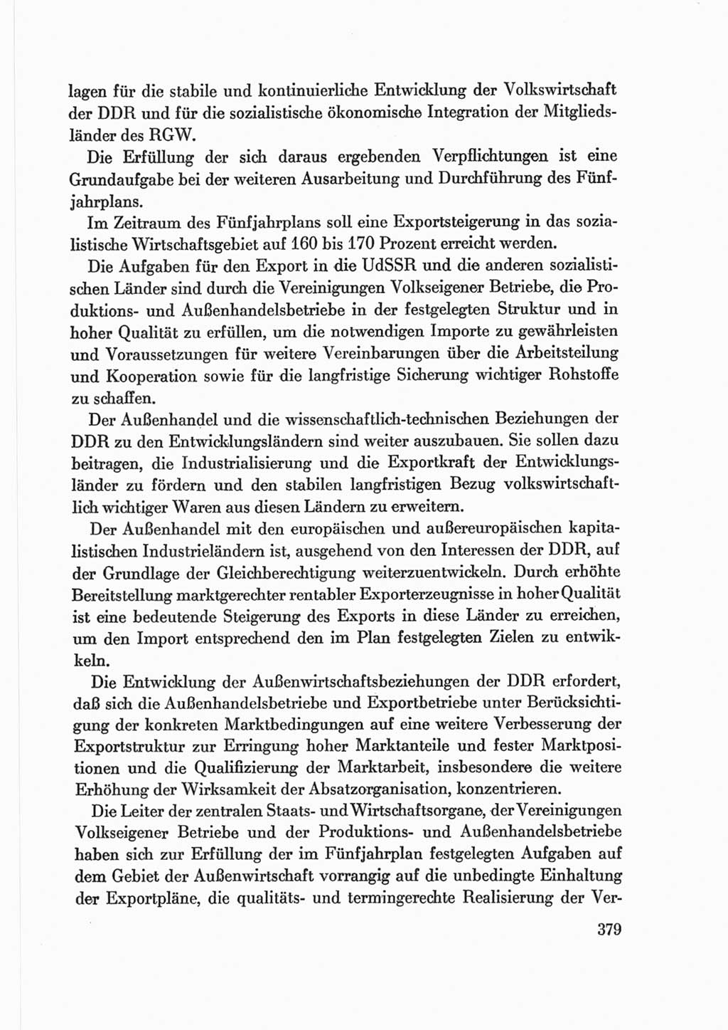 Protokoll der Verhandlungen des Ⅷ. Parteitages der Sozialistischen Einheitspartei Deutschlands (SED) [Deutsche Demokratische Republik (DDR)] 1971, Band 2, Seite 379 (Prot. Verh. Ⅷ. PT SED DDR 1971, Bd. 2, S. 379)