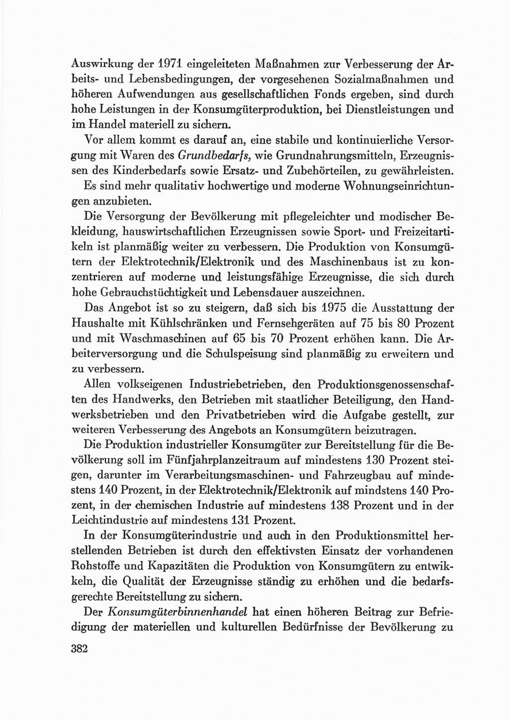 Protokoll der Verhandlungen des Ⅷ. Parteitages der Sozialistischen Einheitspartei Deutschlands (SED) [Deutsche Demokratische Republik (DDR)] 1971, Band 2, Seite 382 (Prot. Verh. Ⅷ. PT SED DDR 1971, Bd. 2, S. 382)
