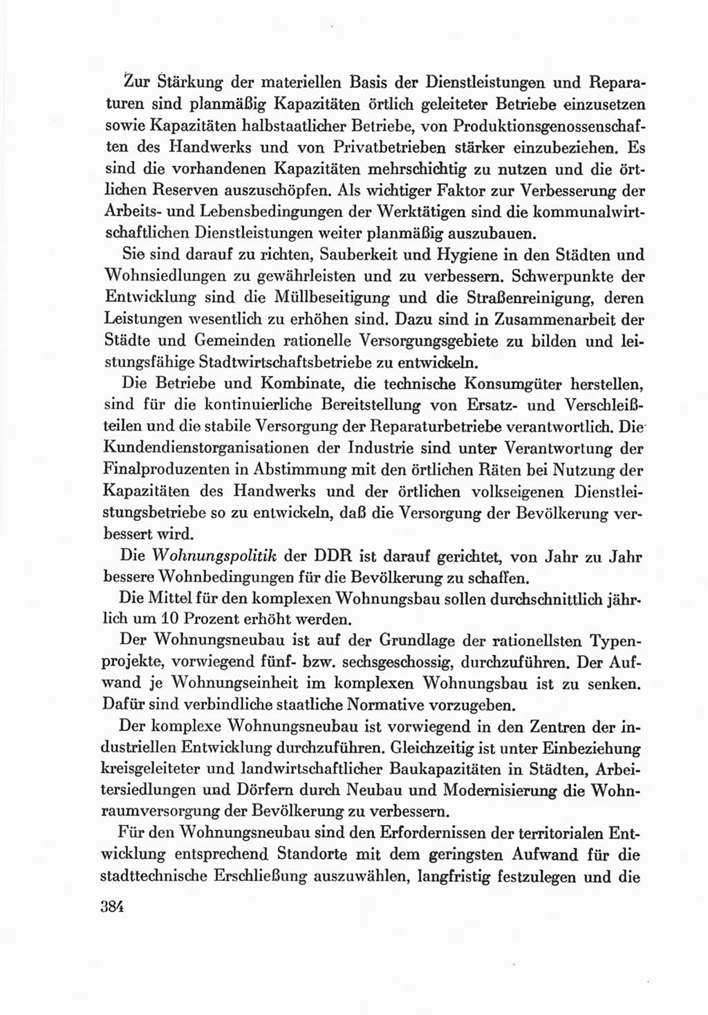 Protokoll der Verhandlungen des Ⅷ. Parteitages der Sozialistischen Einheitspartei Deutschlands (SED) [Deutsche Demokratische Republik (DDR)] 1971, Band 2, Seite 384 (Prot. Verh. Ⅷ. PT SED DDR 1971, Bd. 2, S. 384)