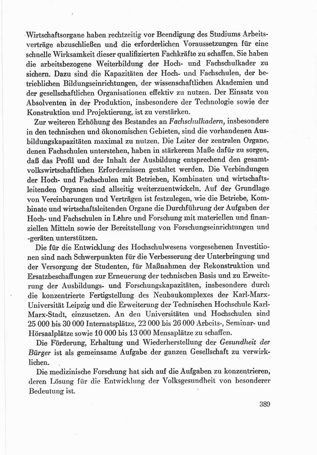 Protokoll der Verhandlungen des Ⅷ. Parteitages der Sozialistischen Einheitspartei Deutschlands (SED) [Deutsche Demokratische Republik (DDR)] 1971, Band 2, Seite 389 (Prot. Verh. Ⅷ. PT SED DDR 1971, Bd. 2, S. 389)