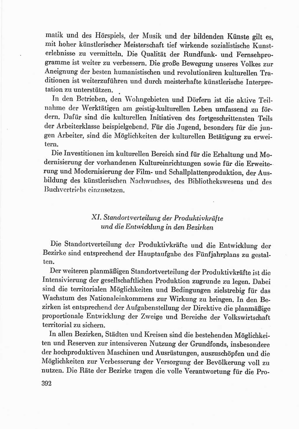 Protokoll der Verhandlungen des Ⅷ. Parteitages der Sozialistischen Einheitspartei Deutschlands (SED) [Deutsche Demokratische Republik (DDR)] 1971, Band 2, Seite 392 (Prot. Verh. Ⅷ. PT SED DDR 1971, Bd. 2, S. 392)