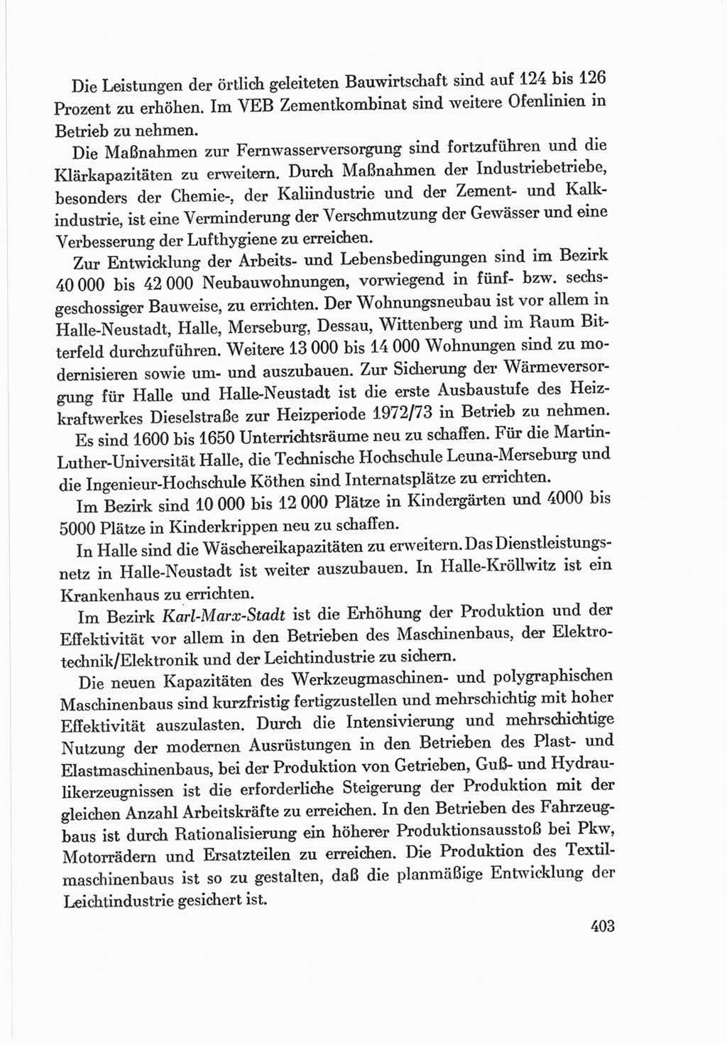 Protokoll der Verhandlungen des Ⅷ. Parteitages der Sozialistischen Einheitspartei Deutschlands (SED) [Deutsche Demokratische Republik (DDR)] 1971, Band 2, Seite 403 (Prot. Verh. Ⅷ. PT SED DDR 1971, Bd. 2, S. 403)