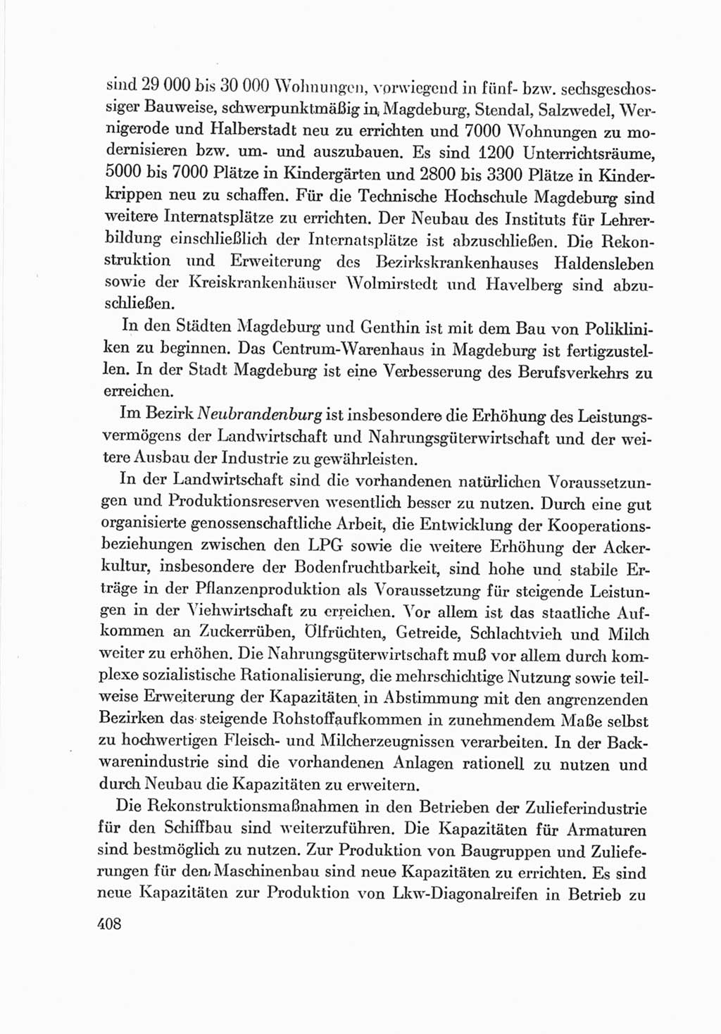 Protokoll der Verhandlungen des Ⅷ. Parteitages der Sozialistischen Einheitspartei Deutschlands (SED) [Deutsche Demokratische Republik (DDR)] 1971, Band 2, Seite 408 (Prot. Verh. Ⅷ. PT SED DDR 1971, Bd. 2, S. 408)