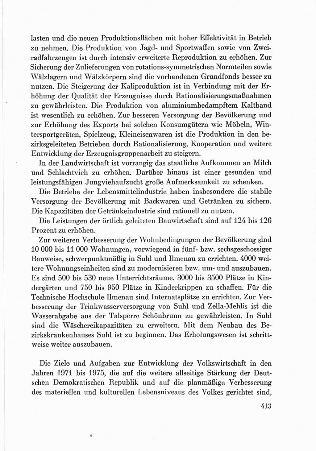 Protokoll der Verhandlungen des Ⅷ. Parteitages der Sozialistischen Einheitspartei Deutschlands (SED) [Deutsche Demokratische Republik (DDR)] 1971, Band 2, Seite 413 (Prot. Verh. Ⅷ. PT SED DDR 1971, Bd. 2, S. 413)