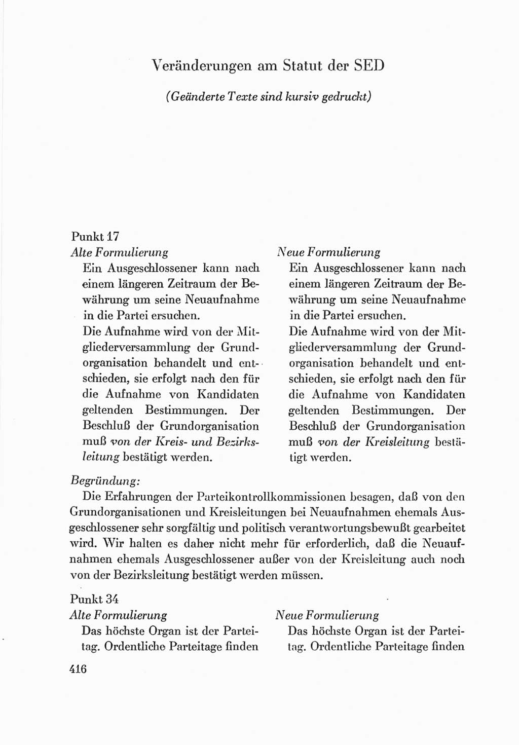 Protokoll der Verhandlungen des Ⅷ. Parteitages der Sozialistischen Einheitspartei Deutschlands (SED) [Deutsche Demokratische Republik (DDR)] 1971, Band 2, Seite 416 (Prot. Verh. Ⅷ. PT SED DDR 1971, Bd. 2, S. 416)