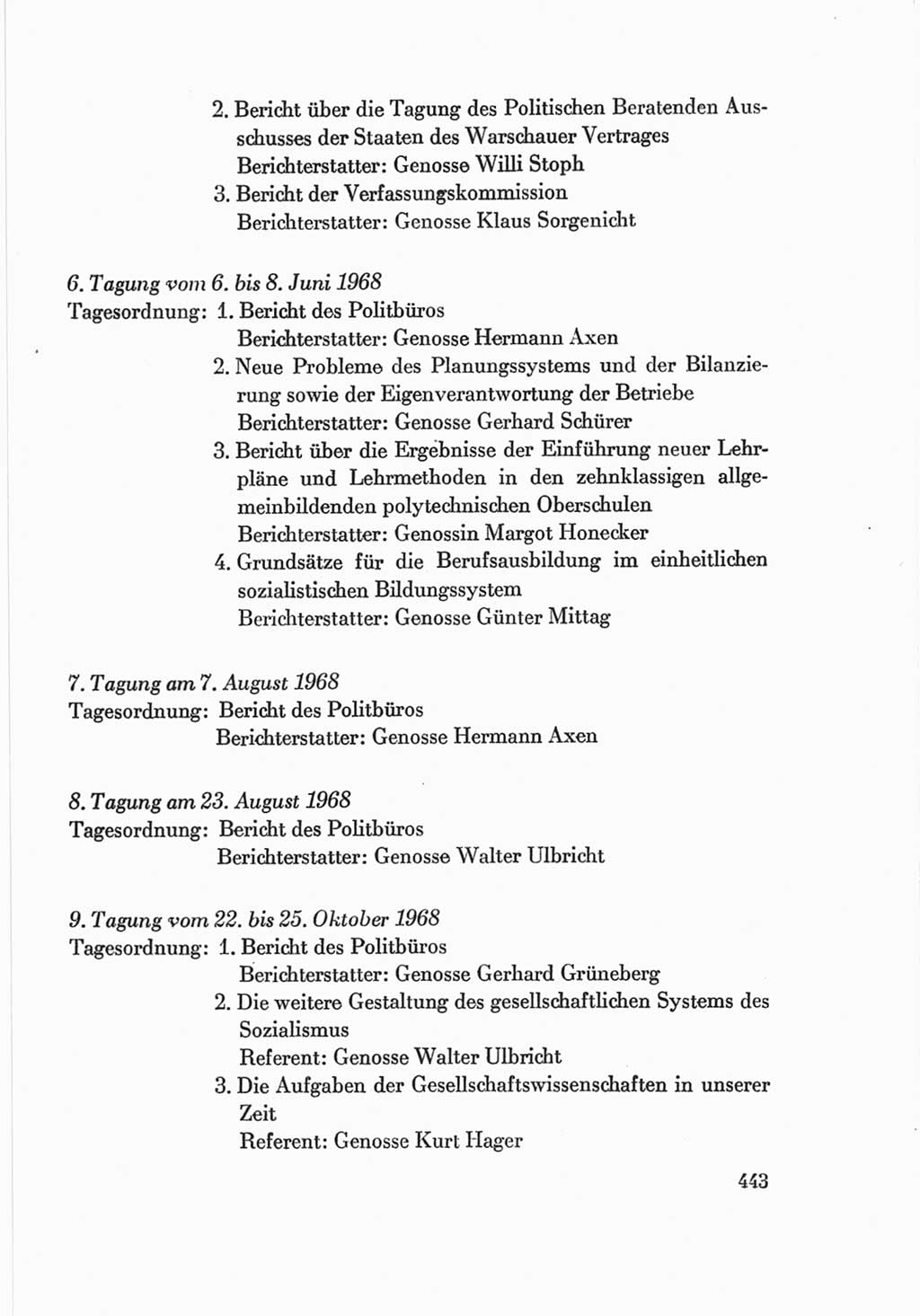 Protokoll der Verhandlungen des Ⅷ. Parteitages der Sozialistischen Einheitspartei Deutschlands (SED) [Deutsche Demokratische Republik (DDR)] 1971, Band 2, Seite 443 (Prot. Verh. Ⅷ. PT SED DDR 1971, Bd. 2, S. 443)