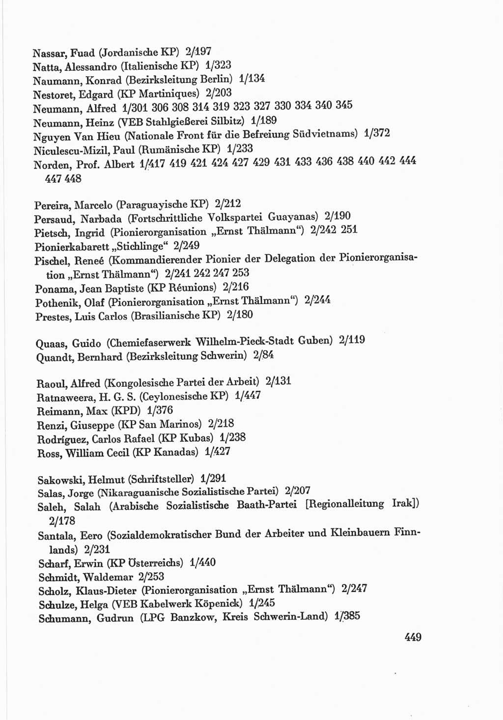 Protokoll der Verhandlungen des Ⅷ. Parteitages der Sozialistischen Einheitspartei Deutschlands (SED) [Deutsche Demokratische Republik (DDR)] 1971, Band 2, Seite 449 (Prot. Verh. Ⅷ. PT SED DDR 1971, Bd. 2, S. 449)