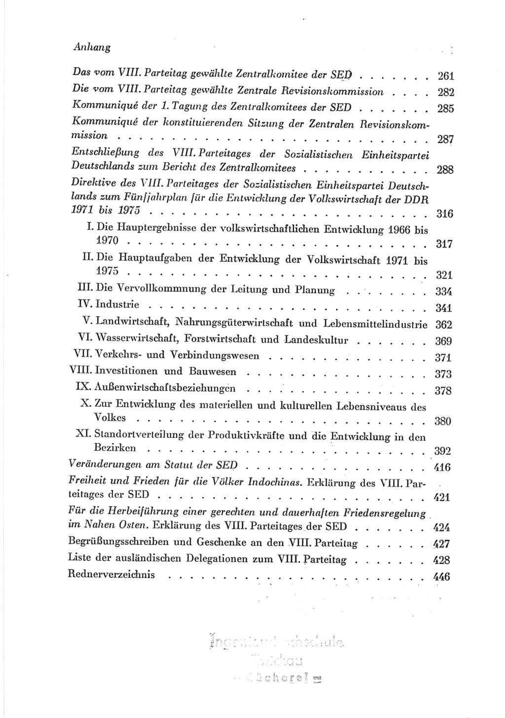 Protokoll der Verhandlungen des Ⅷ. Parteitages der Sozialistischen Einheitspartei Deutschlands (SED) [Deutsche Demokratische Republik (DDR)] 1971, Band 2, Seite 456 (Prot. Verh. Ⅷ. PT SED DDR 1971, Bd. 2, S. 456)