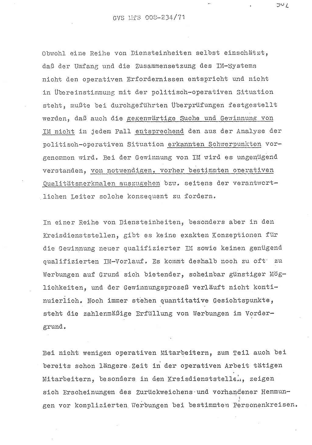 Referat des Genossen Minister (Generaloberst Erich Mielke) zum zentralen Führungsseminar (MfS), Grundfragen der politisch-operativen Arbeit und ihrer Führung und Leitung, Deutsche Demokratische Republik (DDR), Ministerium für Staatssicherheit (MfS), Der Minister, Geheime Verschlußsache (GVS) 008-234/71, Berlin 1971, Blatt 502 (Ref. Fü.-Sem. DDR MfS Min. GVS 008-234/71 1971, Bl. 502)