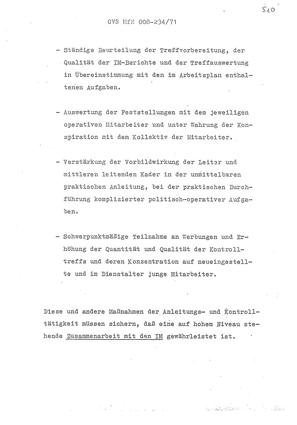 Referat des Genossen Minister (Generaloberst Erich Mielke) zum zentralen Führungsseminar (MfS), Grundfragen der politisch-operativen Arbeit und ihrer Führung und Leitung, Deutsche Demokratische Republik (DDR), Ministerium für Staatssicherheit (MfS), Der Minister, Geheime Verschlußsache (GVS) 008-234/71, Berlin 1971, Blatt 510 (Ref. Fü.-Sem. DDR MfS Min. GVS 008-234/71 1971, Bl. 510)