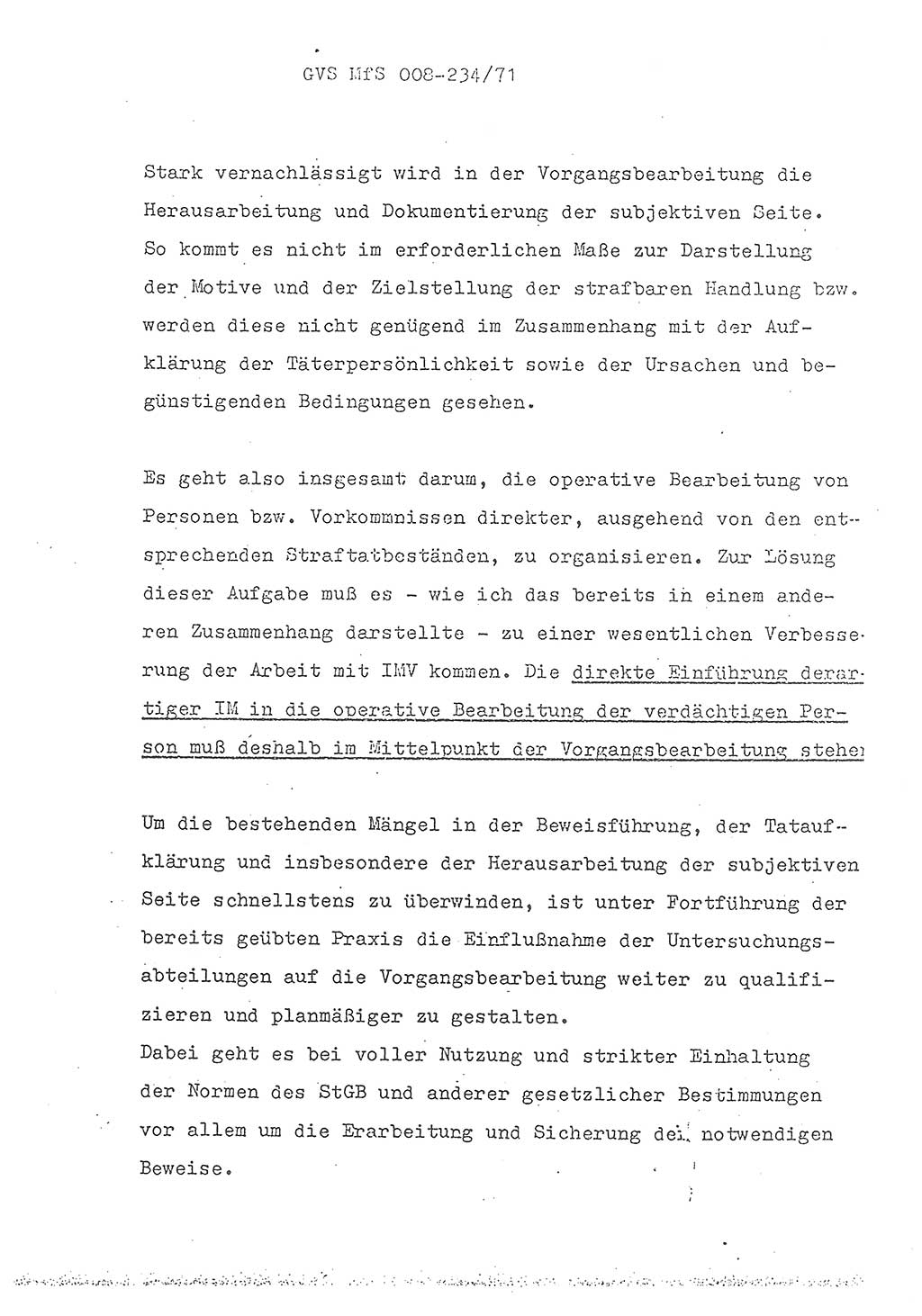 Referat des Genossen Minister (Generaloberst Erich Mielke) zum zentralen Führungsseminar (MfS), Grundfragen der politisch-operativen Arbeit und ihrer Führung und Leitung, Deutsche Demokratische Republik (DDR), Ministerium für Staatssicherheit (MfS), Der Minister, Geheime Verschlußsache (GVS) 008-234/71, Berlin 1971, Blatt 565 (Ref. Fü.-Sem. DDR MfS Min. GVS 008-234/71 1971, Bl. 565)