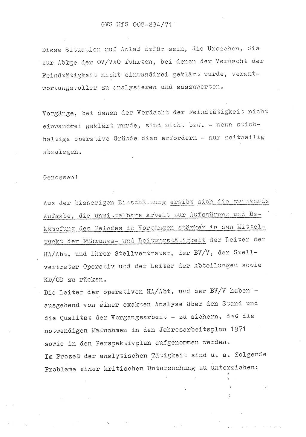 Referat des Genossen Minister (Generaloberst Erich Mielke) zum zentralen Führungsseminar (MfS), Grundfragen der politisch-operativen Arbeit und ihrer Führung und Leitung, Deutsche Demokratische Republik (DDR), Ministerium für Staatssicherheit (MfS), Der Minister, Geheime Verschlußsache (GVS) 008-234/71, Berlin 1971, Blatt 575 (Ref. Fü.-Sem. DDR MfS Min. GVS 008-234/71 1971, Bl. 575)