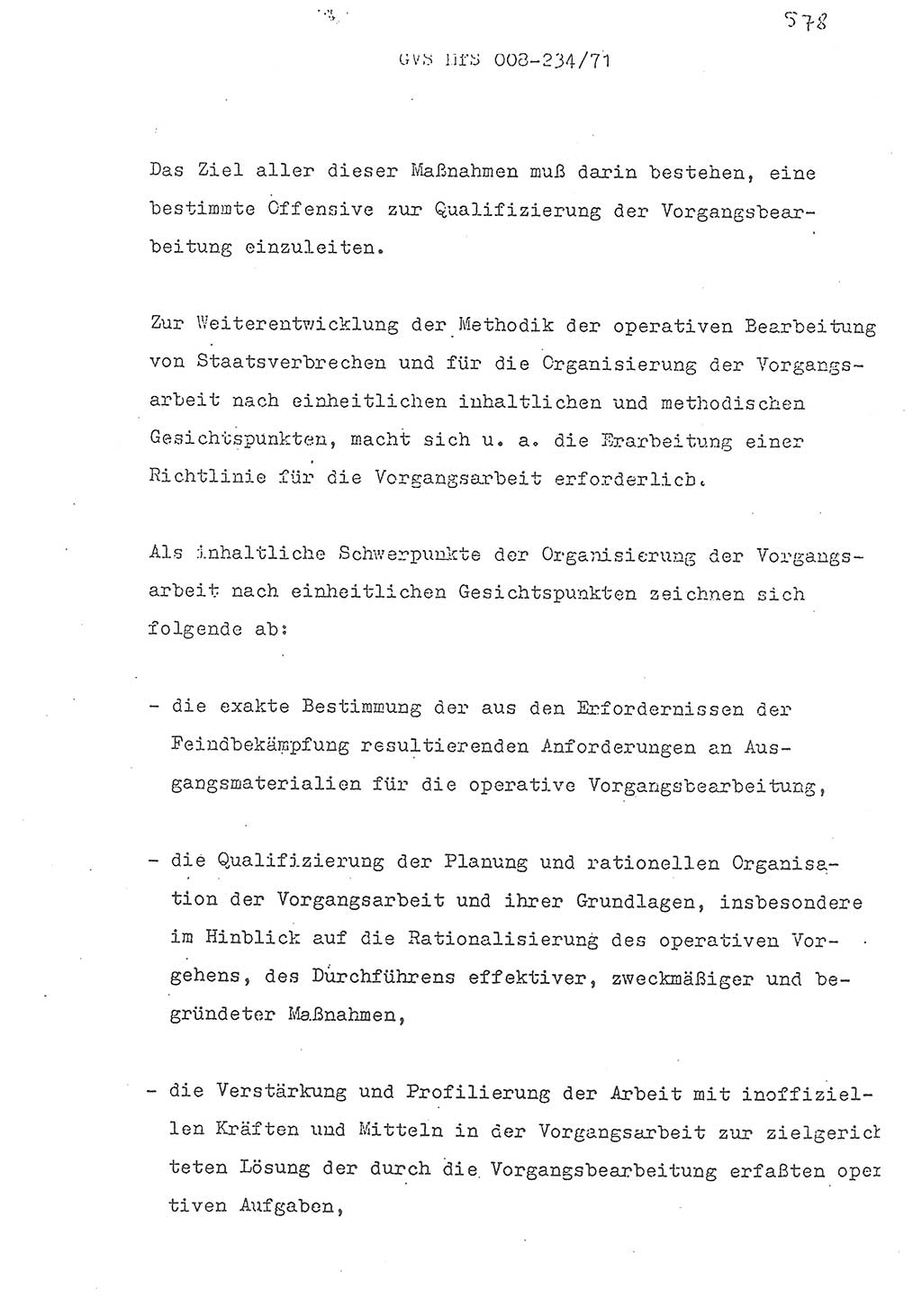 Referat des Genossen Minister (Generaloberst Erich Mielke) zum zentralen Führungsseminar (MfS), Grundfragen der politisch-operativen Arbeit und ihrer Führung und Leitung, Deutsche Demokratische Republik (DDR), Ministerium für Staatssicherheit (MfS), Der Minister, Geheime Verschlußsache (GVS) 008-234/71, Berlin 1971, Blatt 578 (Ref. Fü.-Sem. DDR MfS Min. GVS 008-234/71 1971, Bl. 578)