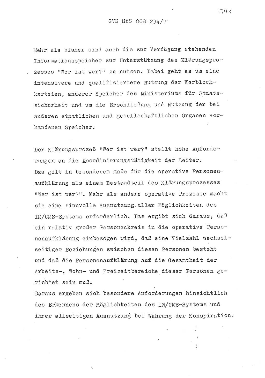 Referat des Genossen Minister (Generaloberst Erich Mielke) zum zentralen Führungsseminar (MfS), Grundfragen der politisch-operativen Arbeit und ihrer Führung und Leitung, Deutsche Demokratische Republik (DDR), Ministerium für Staatssicherheit (MfS), Der Minister, Geheime Verschlußsache (GVS) 008-234/71, Berlin 1971, Blatt 591 (Ref. Fü.-Sem. DDR MfS Min. GVS 008-234/71 1971, Bl. 591)