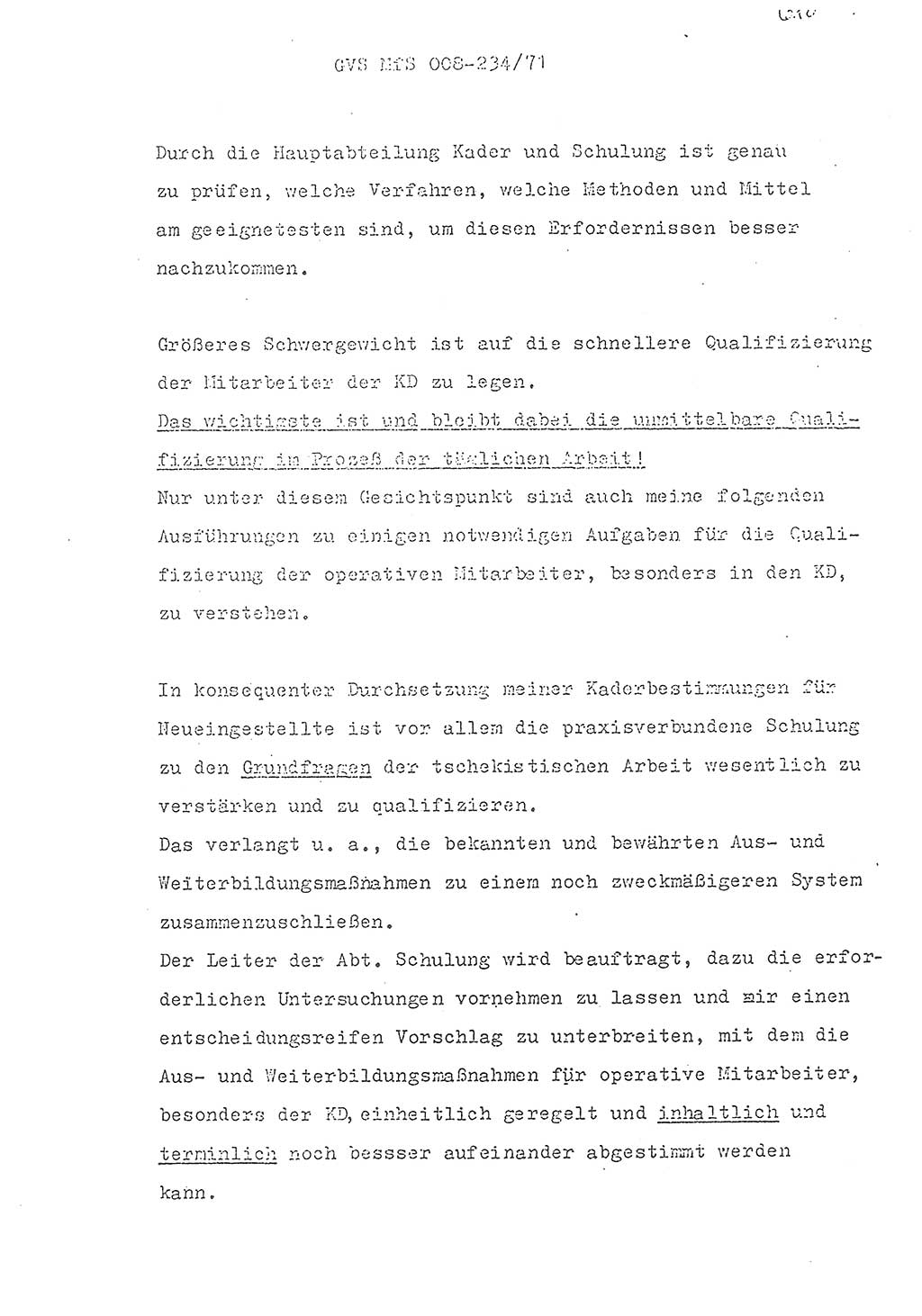 Referat des Genossen Minister (Generaloberst Erich Mielke) zum zentralen Führungsseminar (MfS), Grundfragen der politisch-operativen Arbeit und ihrer Führung und Leitung, Deutsche Demokratische Republik (DDR), Ministerium für Staatssicherheit (MfS), Der Minister, Geheime Verschlußsache (GVS) 008-234/71, Berlin 1971, Blatt 610 (Ref. Fü.-Sem. DDR MfS Min. GVS 008-234/71 1971, Bl. 610)