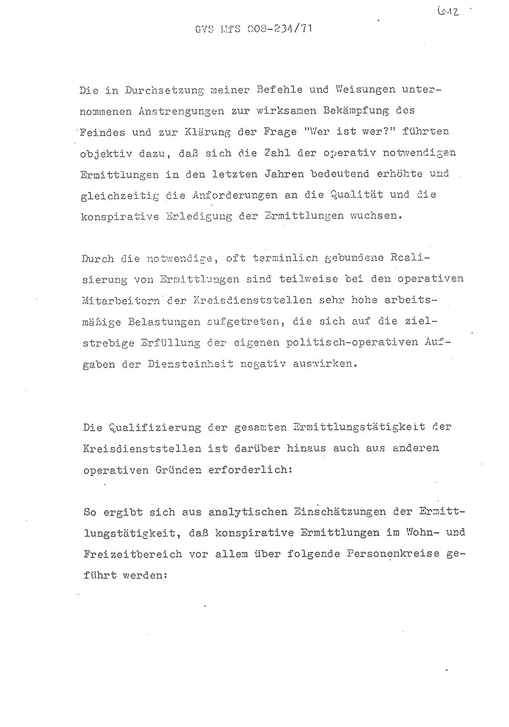 Referat des Genossen Minister (Generaloberst Erich Mielke) zum zentralen Führungsseminar (MfS), Grundfragen der politisch-operativen Arbeit und ihrer Führung und Leitung, Deutsche Demokratische Republik (DDR), Ministerium für Staatssicherheit (MfS), Der Minister, Geheime Verschlußsache (GVS) 008-234/71, Berlin 1971, Blatt 612 (Ref. Fü.-Sem. DDR MfS Min. GVS 008-234/71 1971, Bl. 612)