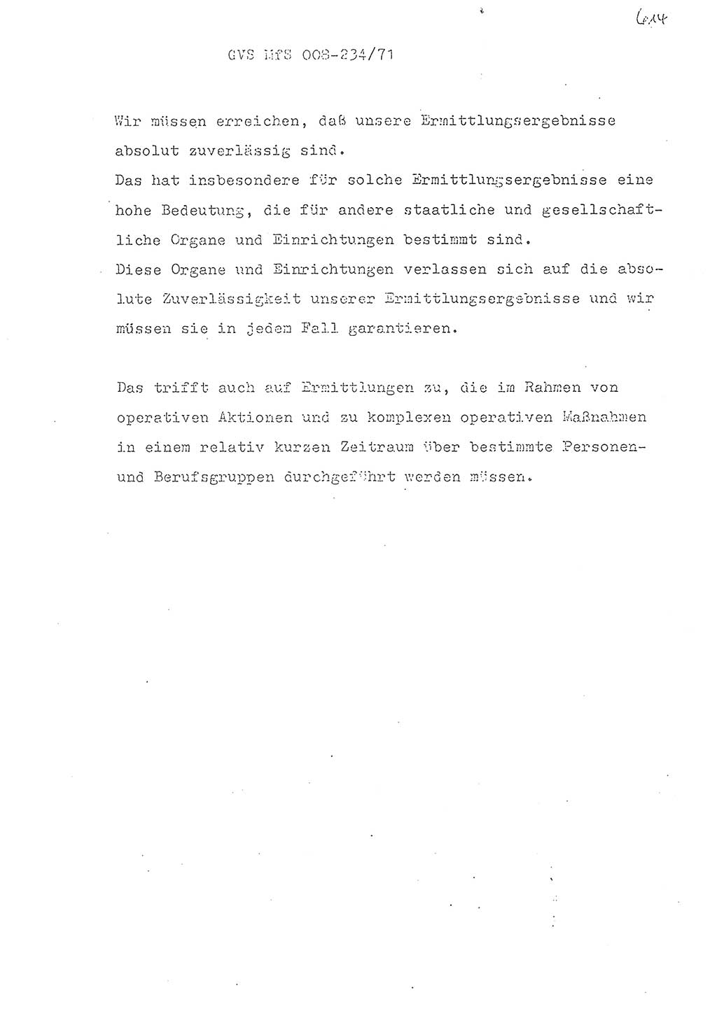 Referat des Genossen Minister (Generaloberst Erich Mielke) zum zentralen Führungsseminar (MfS), Grundfragen der politisch-operativen Arbeit und ihrer Führung und Leitung, Deutsche Demokratische Republik (DDR), Ministerium für Staatssicherheit (MfS), Der Minister, Geheime Verschlußsache (GVS) 008-234/71, Berlin 1971, Blatt 614 (Ref. Fü.-Sem. DDR MfS Min. GVS 008-234/71 1971, Bl. 614)