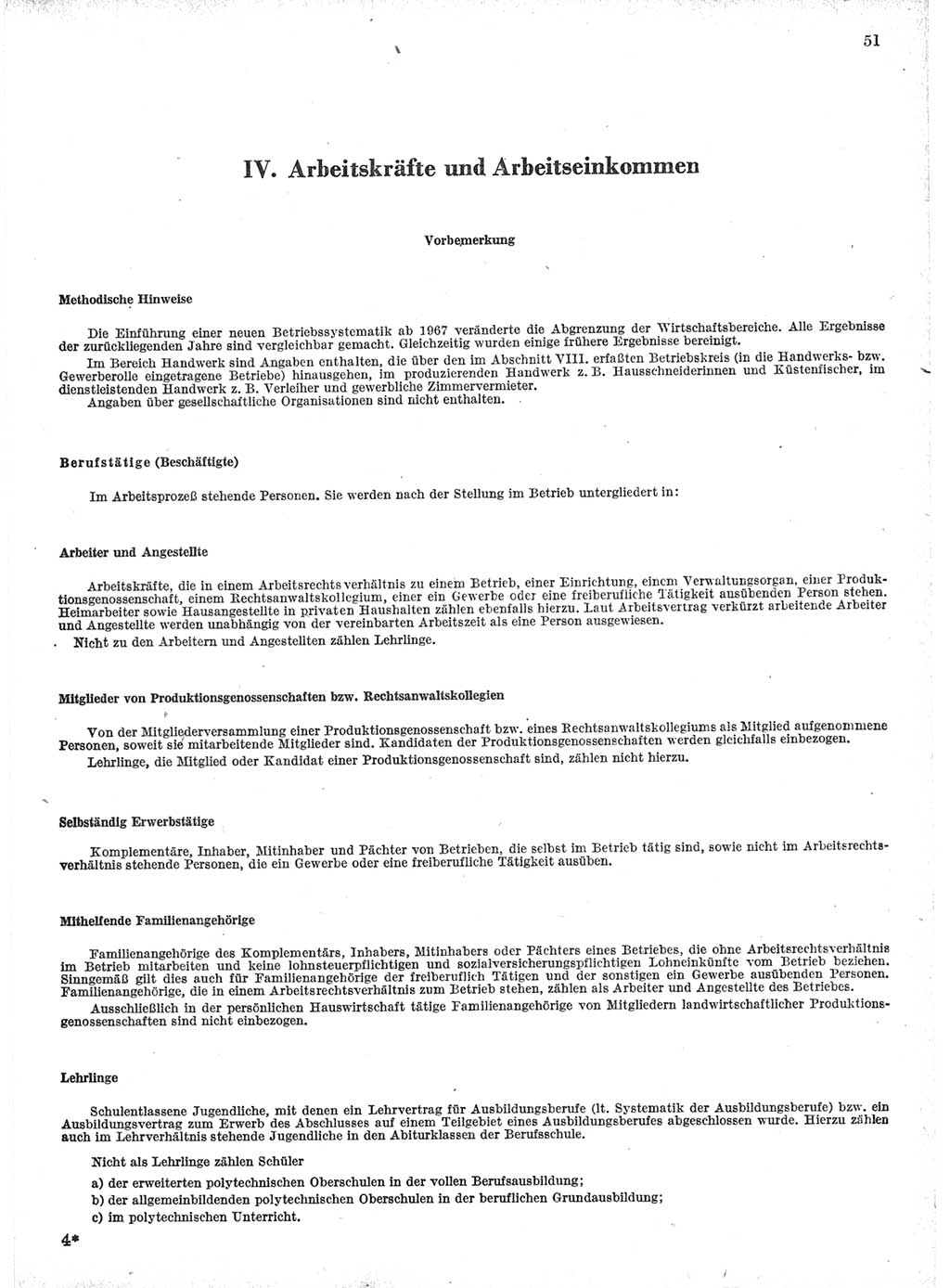 Statistisches Jahrbuch der Deutschen Demokratischen Republik (DDR) 1971, Seite 51 (Stat. Jb. DDR 1971, S. 51)