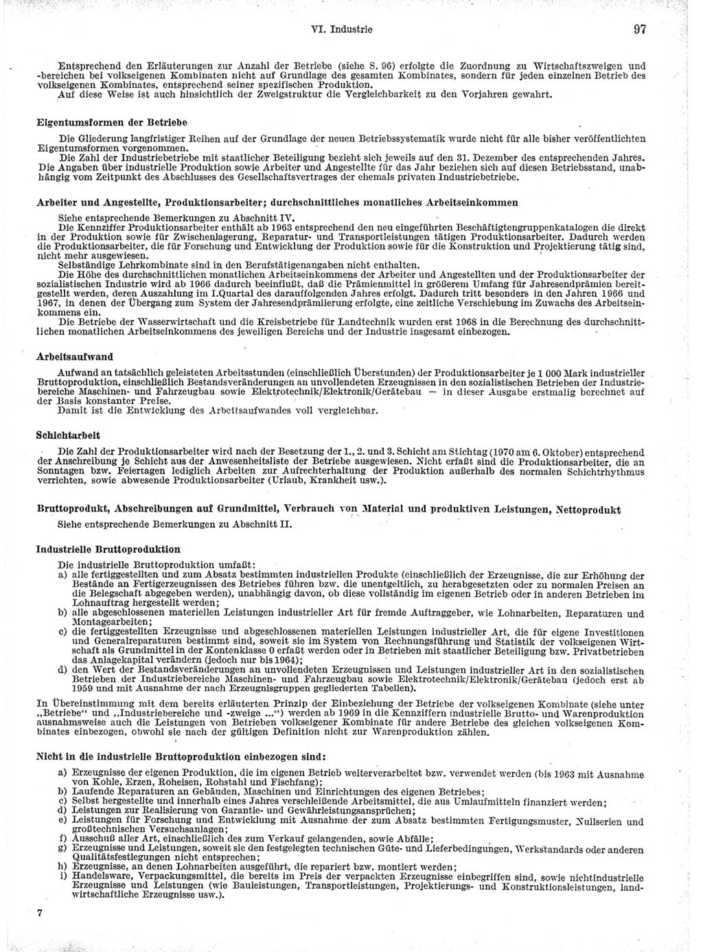 Statistisches Jahrbuch der Deutschen Demokratischen Republik (DDR) 1971, Seite 97 (Stat. Jb. DDR 1971, S. 97)