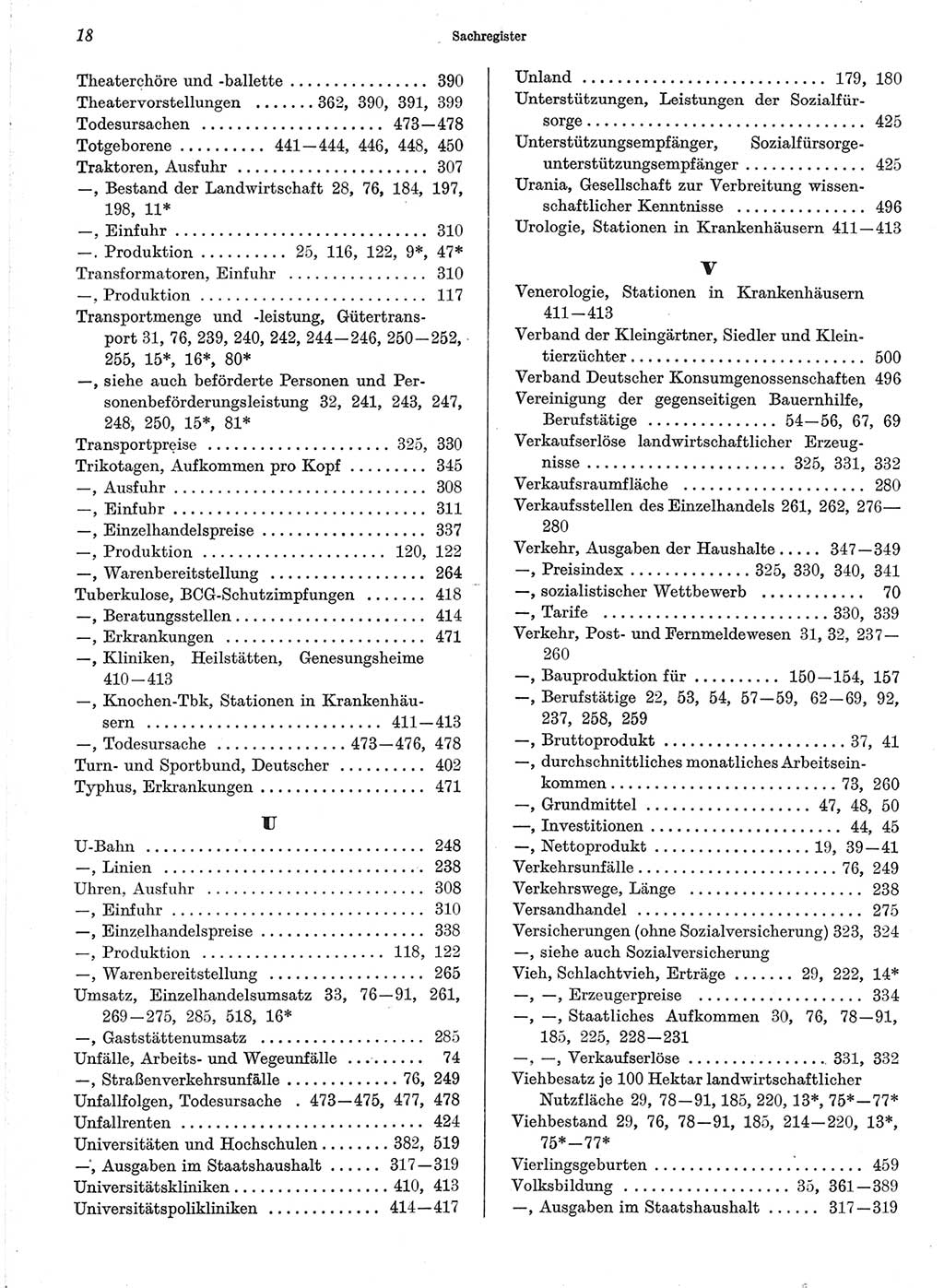 Statistisches Jahrbuch der Deutschen Demokratischen Republik (DDR) 1971, Seite 18 (Stat. Jb. DDR 1971, S. 18)