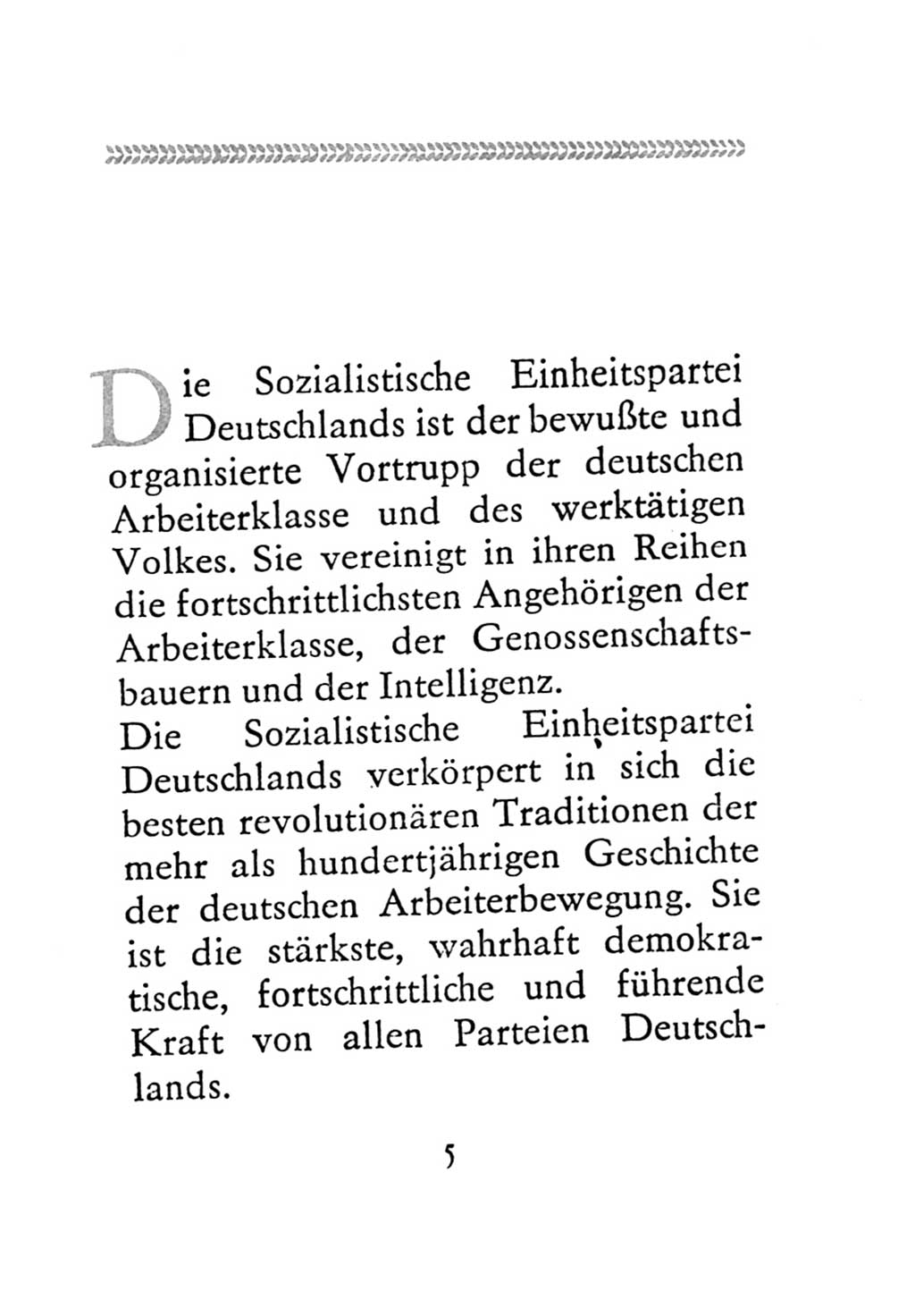 Statut der Sozialistischen Einheitspartei Deutschlands (SED) 1971, Seite 5 (St. SED DDR 1971, S. 5)