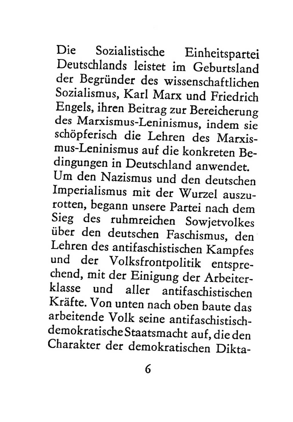 Statut der Sozialistischen Einheitspartei Deutschlands (SED) 1971, Seite 6 (St. SED DDR 1971, S. 6)