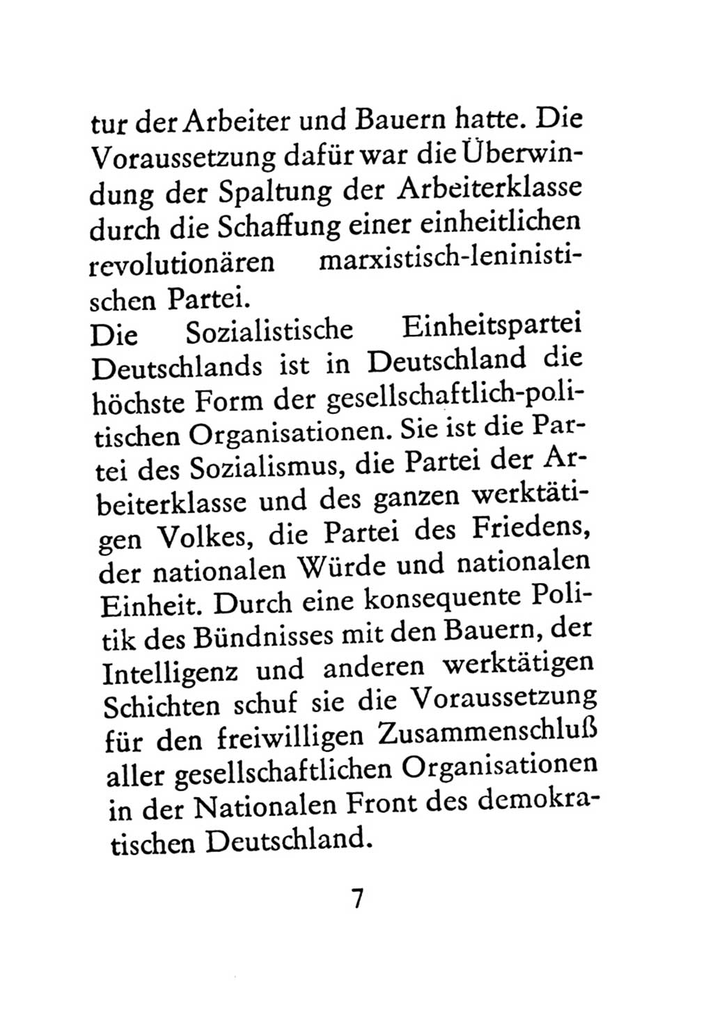 Statut der Sozialistischen Einheitspartei Deutschlands (SED) 1971, Seite 7 (St. SED DDR 1971, S. 7)