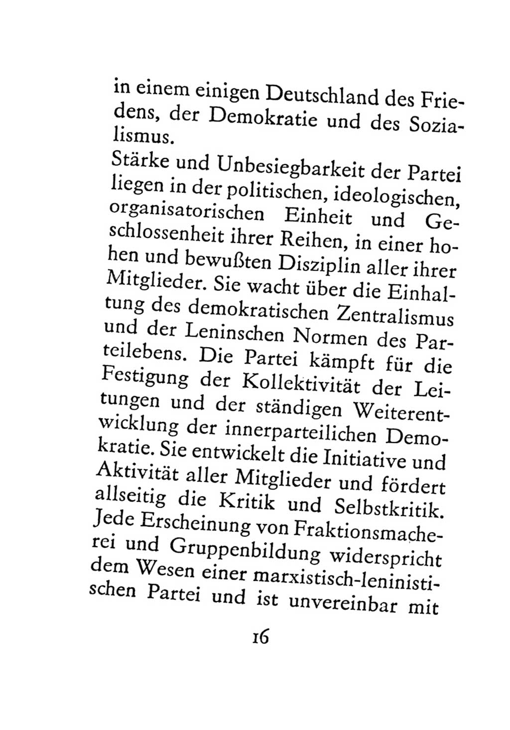 Statut der Sozialistischen Einheitspartei Deutschlands (SED) 1971, Seite 16 (St. SED DDR 1971, S. 16)