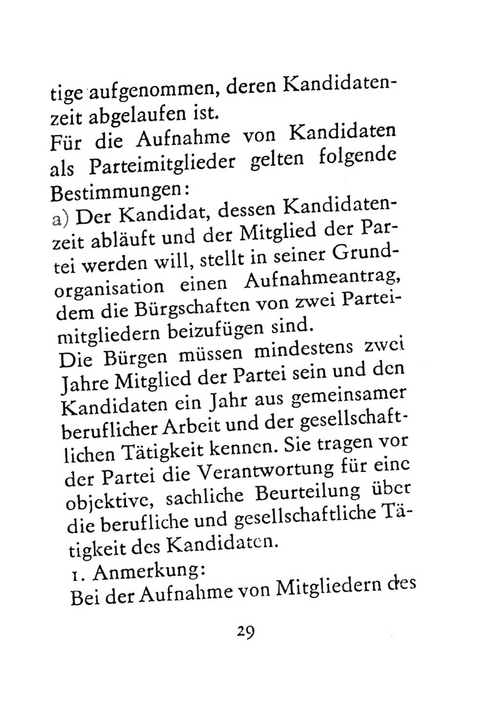 Statut der Sozialistischen Einheitspartei Deutschlands (SED) 1971, Seite 29 (St. SED DDR 1971, S. 29)