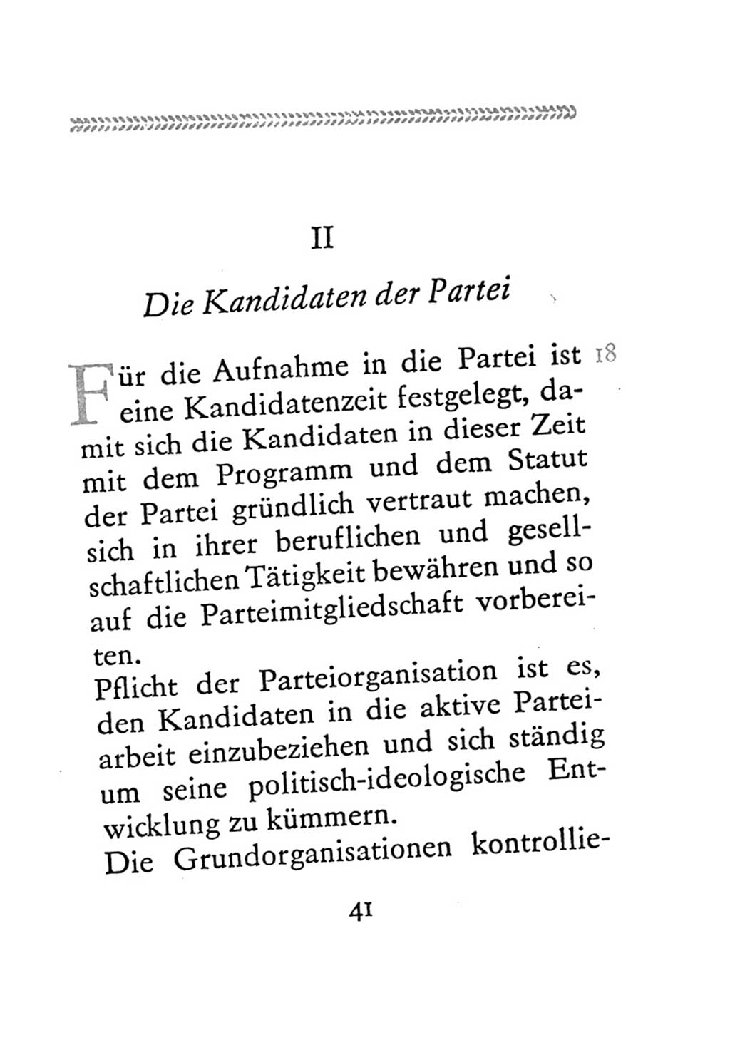Statut der Sozialistischen Einheitspartei Deutschlands (SED) 1971, Seite 41 (St. SED DDR 1971, S. 41)