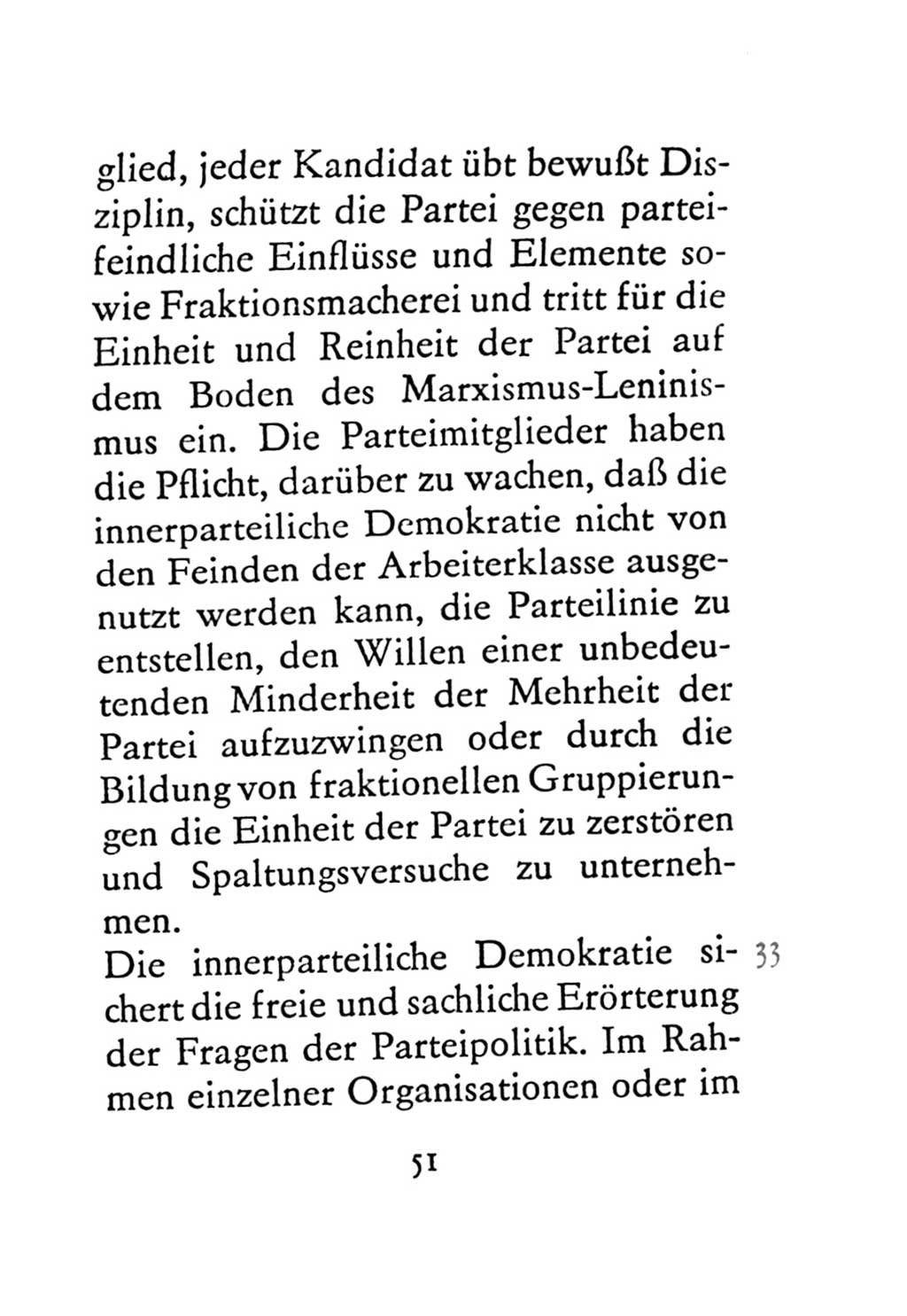 Statut der Sozialistischen Einheitspartei Deutschlands (SED) 1971, Seite 51 (St. SED DDR 1971, S. 51)