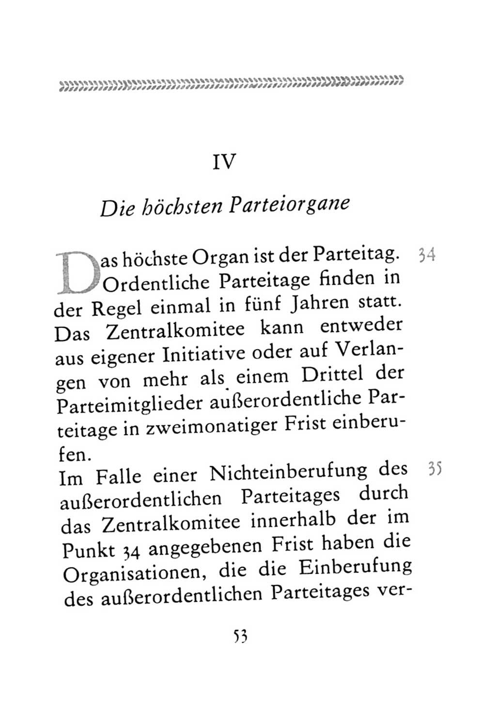 Statut der Sozialistischen Einheitspartei Deutschlands (SED) 1971, Seite 53 (St. SED DDR 1971, S. 53)