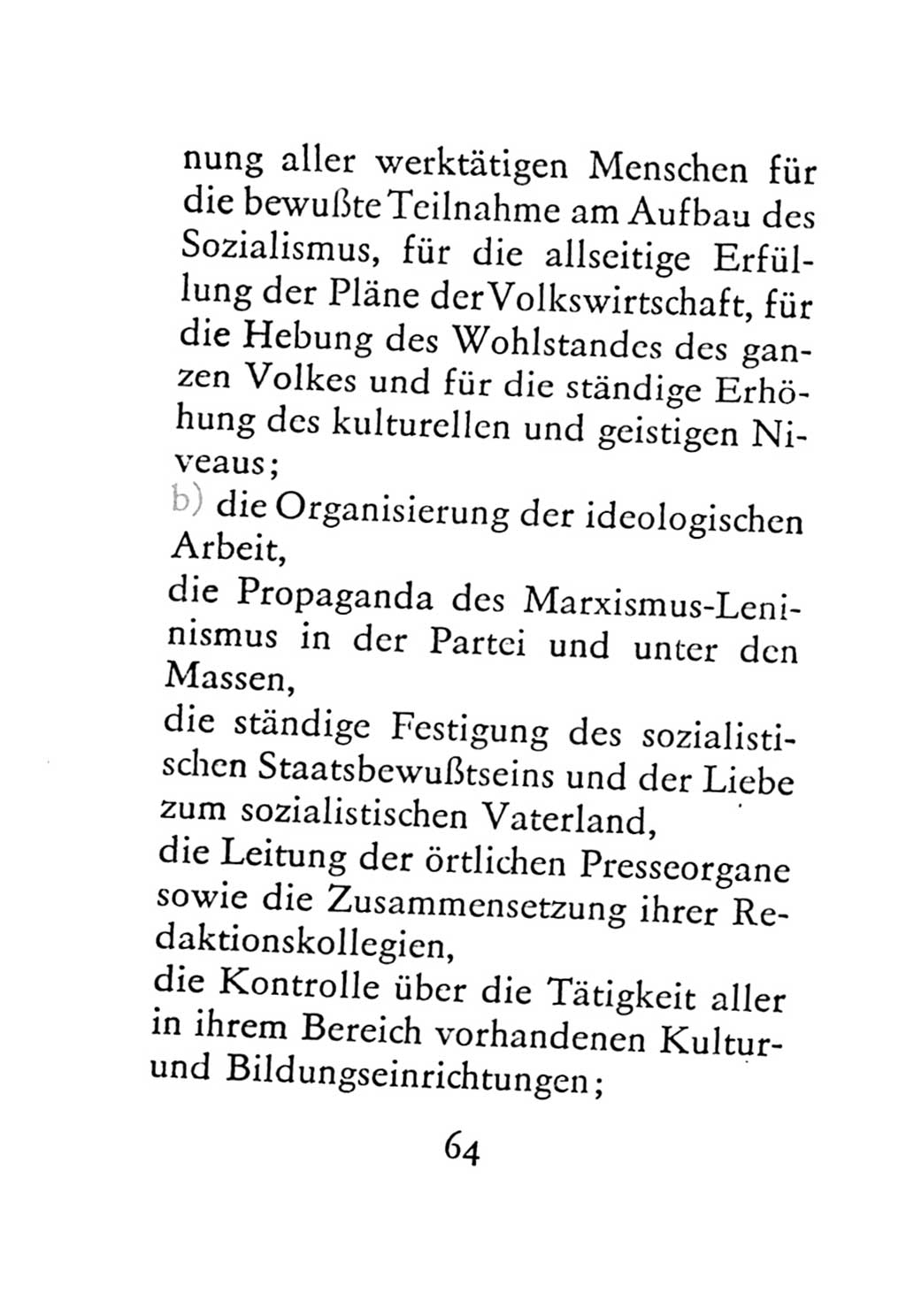 Statut der Sozialistischen Einheitspartei Deutschlands (SED) 1971, Seite 64 (St. SED DDR 1971, S. 64)