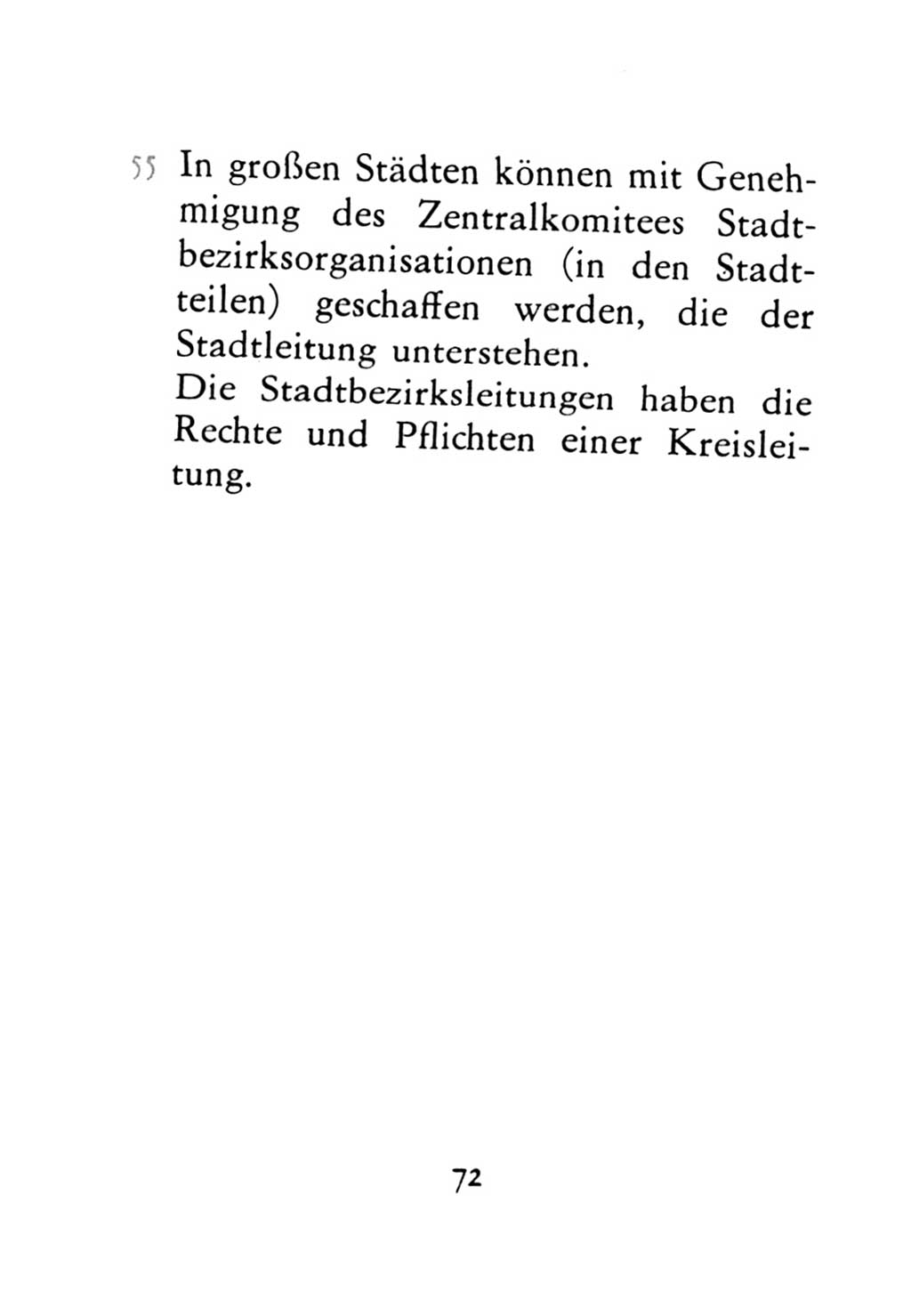 Statut der Sozialistischen Einheitspartei Deutschlands (SED) 1971, Seite 72 (St. SED DDR 1971, S. 72)