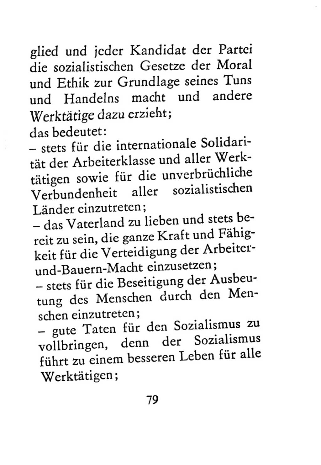 Statut der Sozialistischen Einheitspartei Deutschlands (SED) 1971, Seite 79 (St. SED DDR 1971, S. 79)