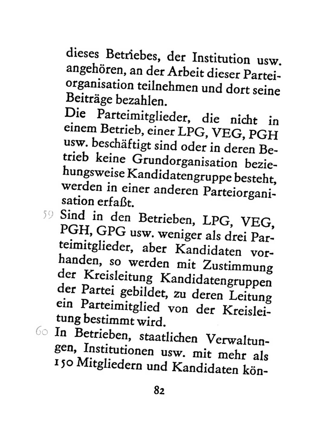 Statut der Sozialistischen Einheitspartei Deutschlands (SED) 1971, Seite 82 (St. SED DDR 1971, S. 82)