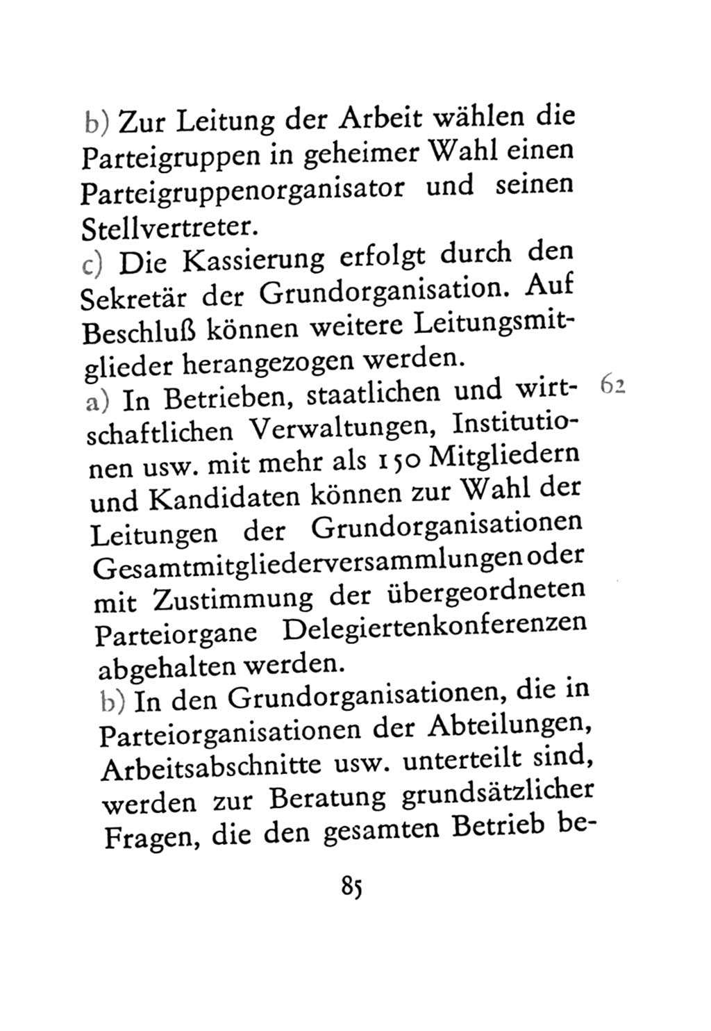 Statut der Sozialistischen Einheitspartei Deutschlands (SED) 1971, Seite 85 (St. SED DDR 1971, S. 85)