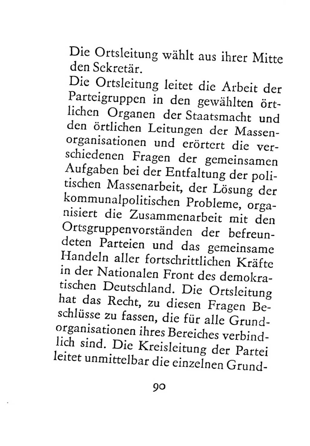 Statut der Sozialistischen Einheitspartei Deutschlands (SED) 1971, Seite 90 (St. SED DDR 1971, S. 90)